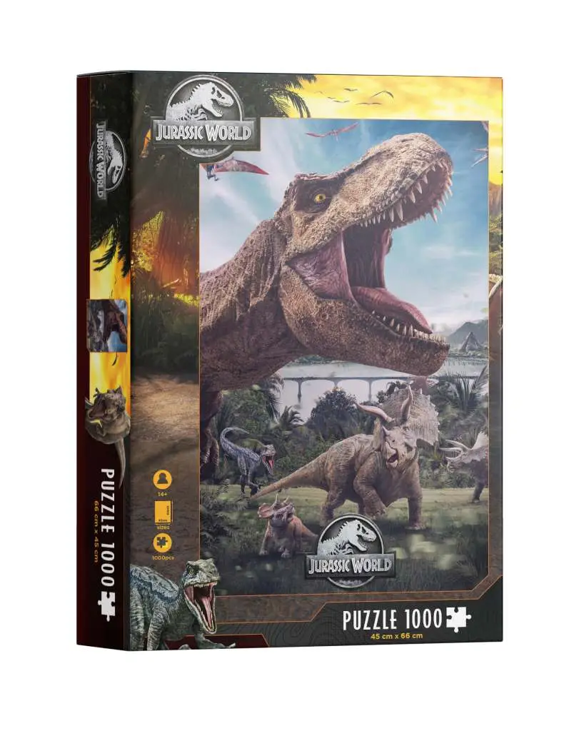 Poster jurassic world trex 1000pcs puzzl